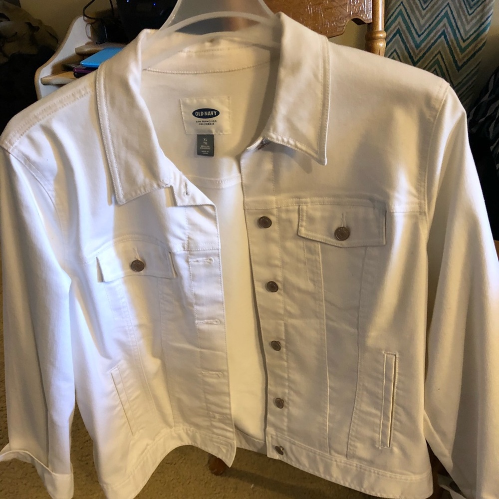 Old navy jean jacket...white.